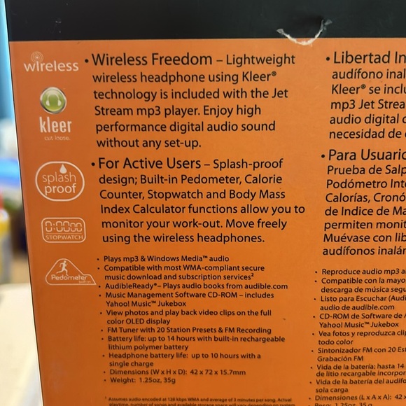 RCA jet stream Flash Mp3 Player - Picture 3 of 4